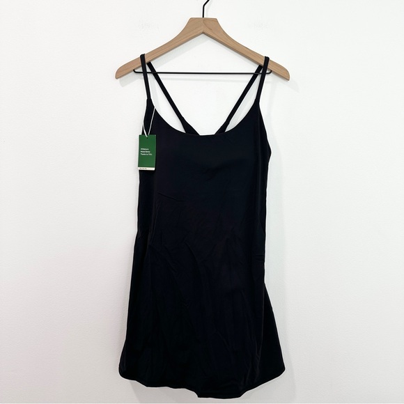 Halara Softlyzero Plush Backless Active Dress Easy Peezy Edition Black Size XL - Picture 2 of 6